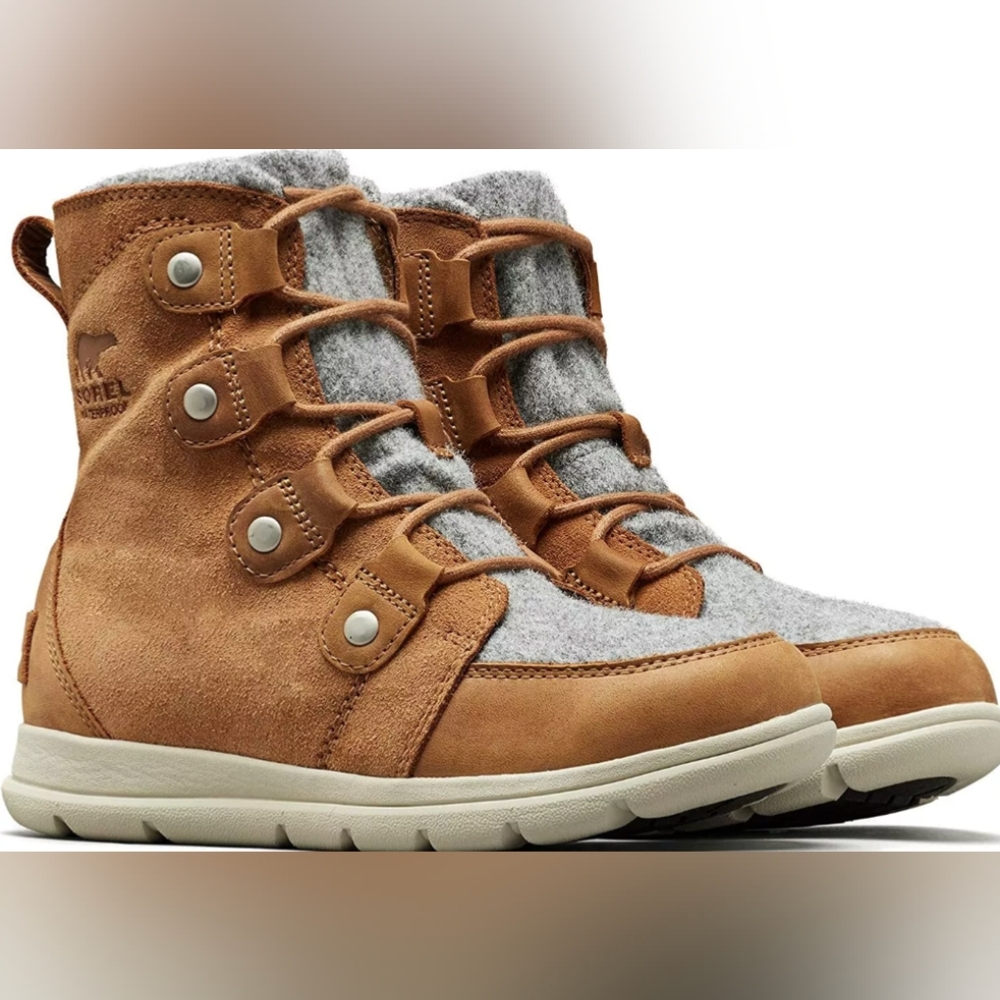 Sorel Explorer™ Joan Leather Boots Size 5 Pre-owned Exc MSRP $155 - Picture 2 of 11